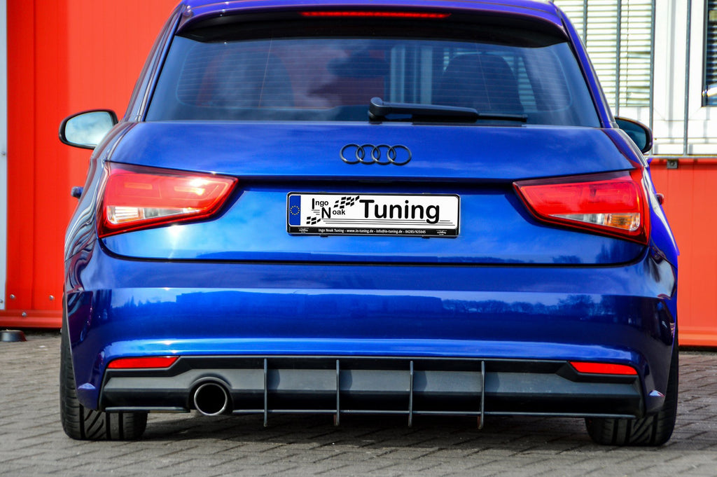 Racing Heckansatz Heckeinsatz Diffusor für Audi A1 8X - Ingo Noak Tuning