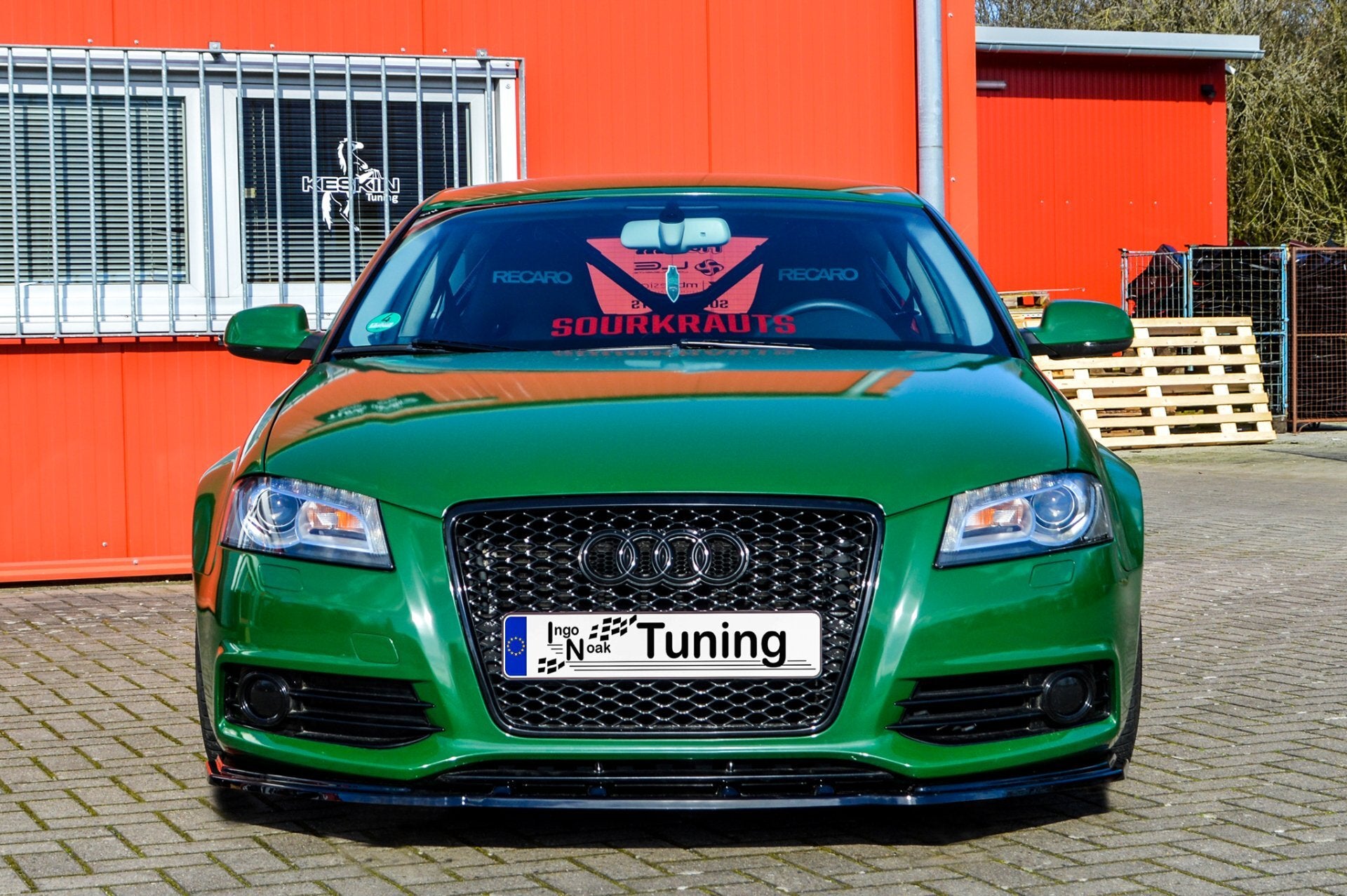 Cup Frontspoilerlippe für Audi A3 8P S-Line Facelift Bj. 2008-2012 - Ingo Noak Tuning
