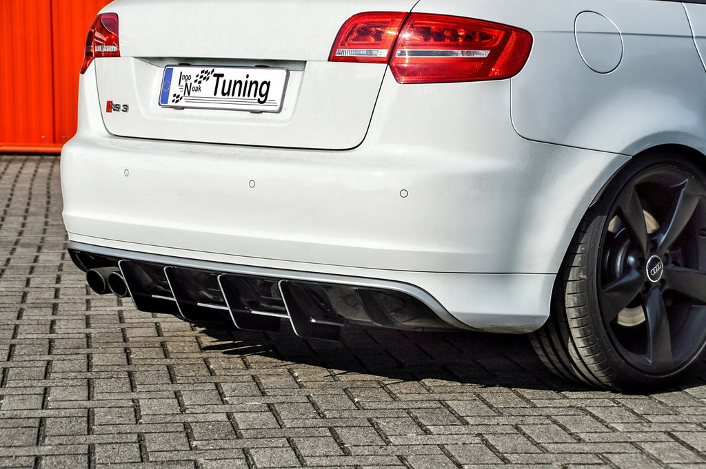 gefräster Heckansatz mit Finnen für Audi RS3 8PA Bj. 2011-2012 - Ingo Noak Tuning