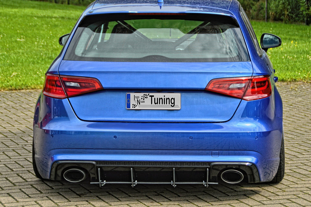 Heckansatz Heckeinsatz Diffusor Heckeinsatz für Audi RS3 8V Sportback - Ingo Noak Tuning
