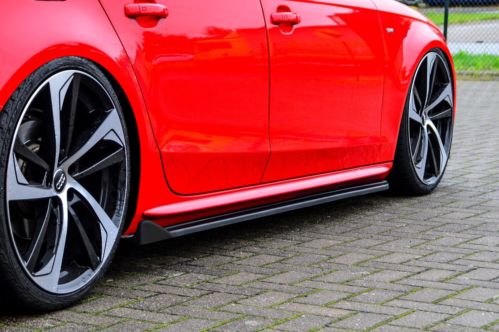 CUP3 Seitenschweller mit Wing für Audi A4 B8 S-Line + S4 B8 Facelift Bj. 2011-2015 - Ingo Noak Tuning