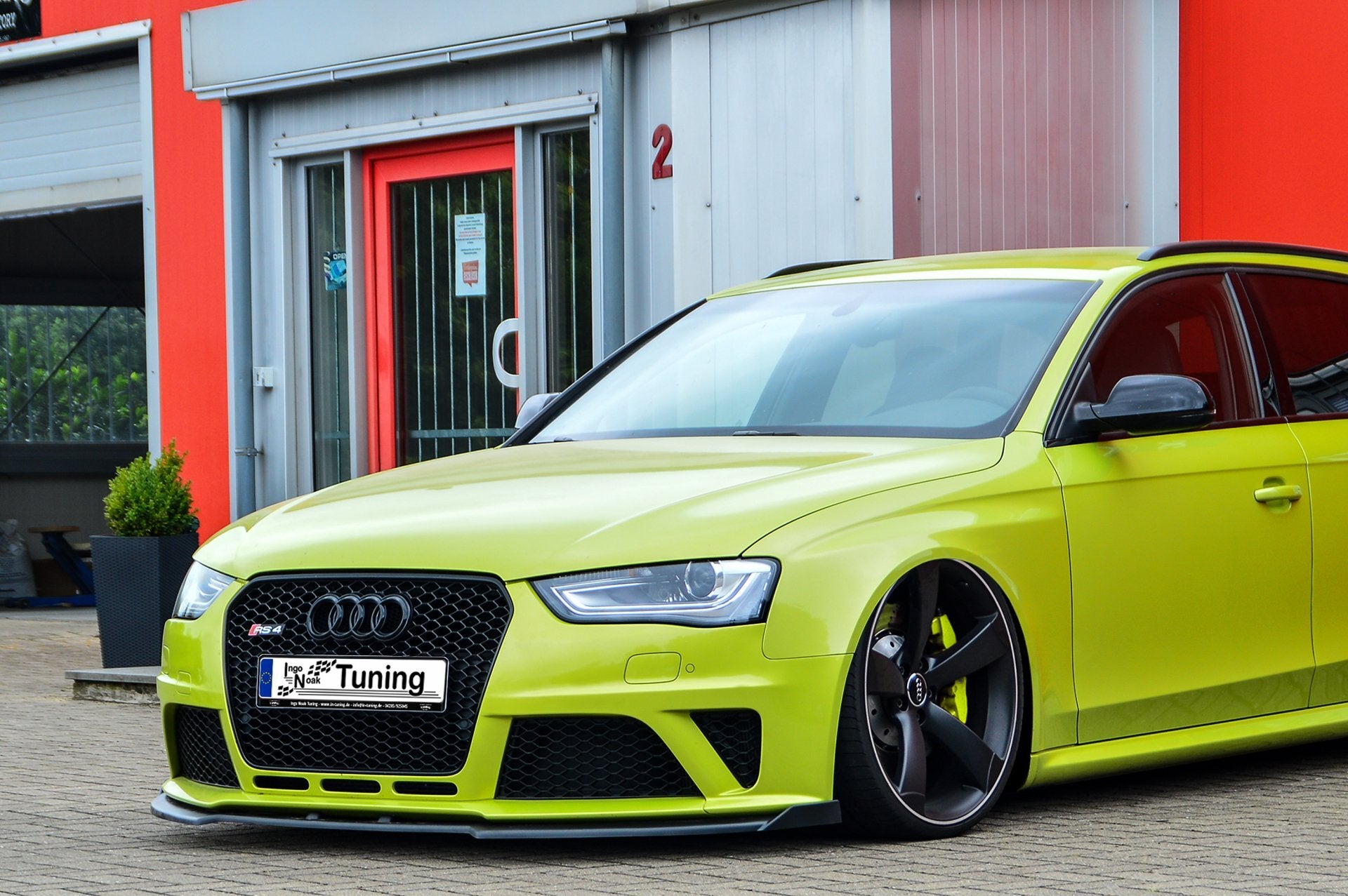 Cup Frontspoilerlippe mit Wing für Audi RS4 B8 Bj. 2012-2015 - Ingo Noak Tuning