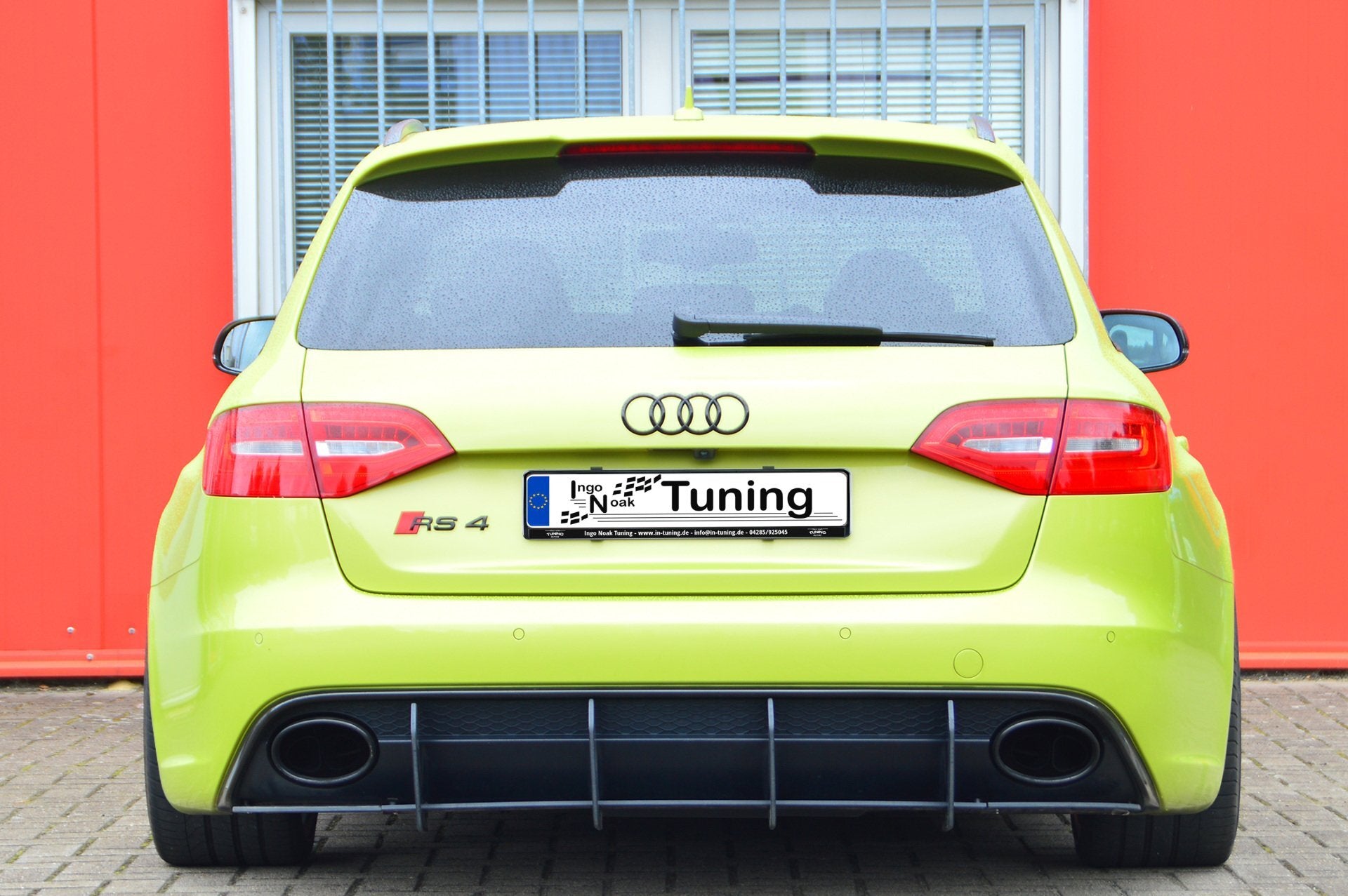 Racing Heckansatz Diffusor mit Seitenteilen für Audi RS4 B8 - Ingo Noak Tuning