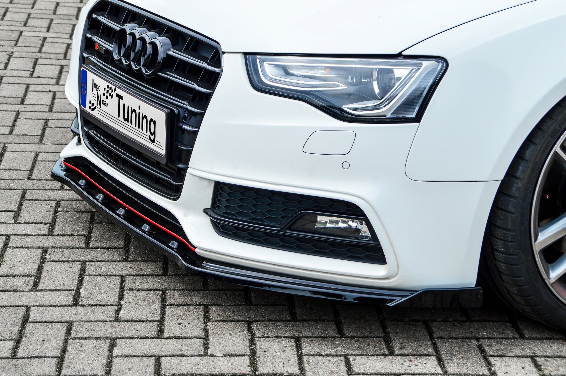 Cup Frontspoilerlippe mit Wing für Audi A5 B8 Facelift S-Line ab Bj. 2011-2017 - Ingo Noak Tuning