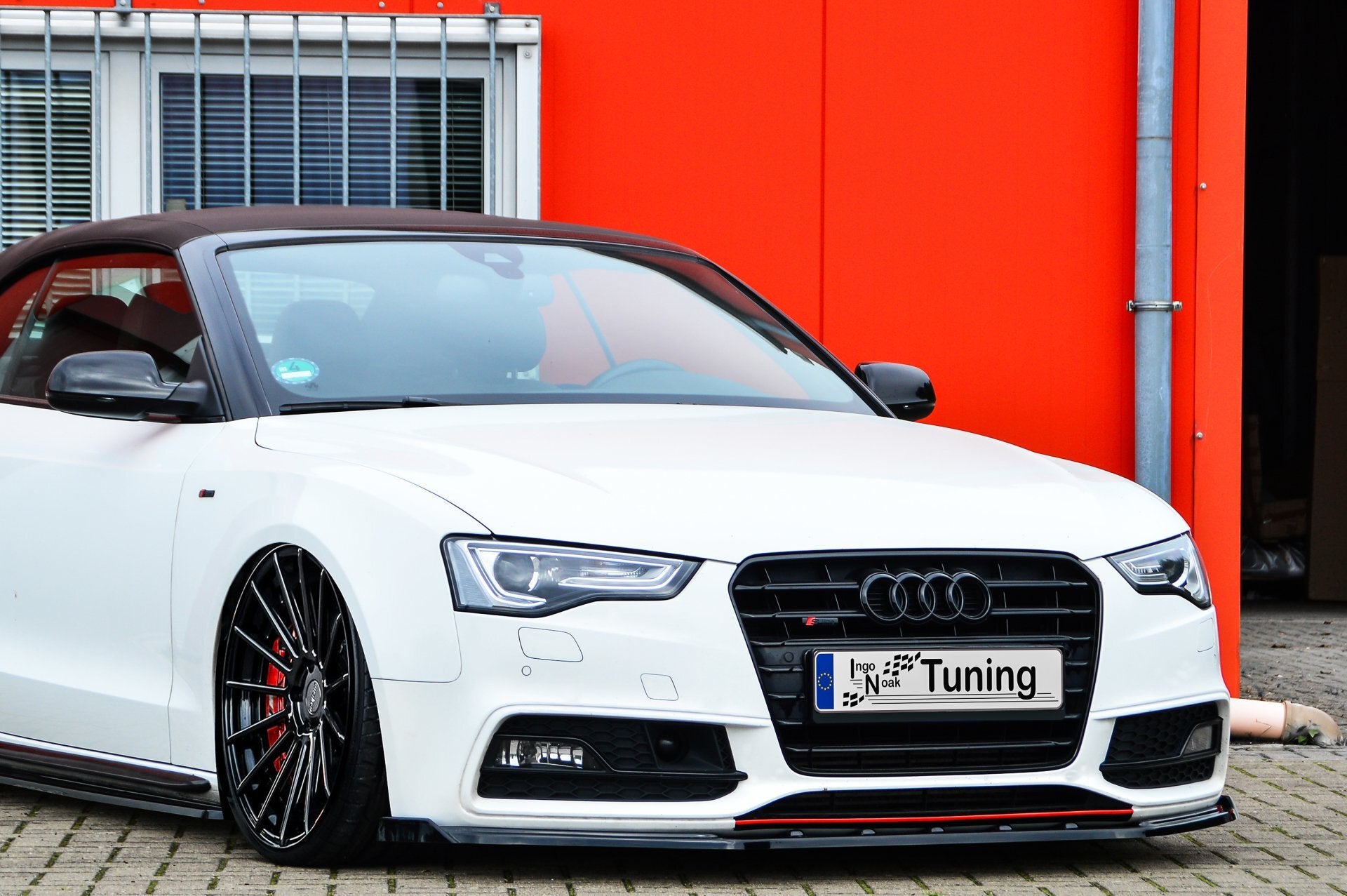 Cup Frontspoilerlippe mit Wing für Audi A5 B8 Facelift S-Line ab Bj. 2011-2017 - Ingo Noak Tuning
