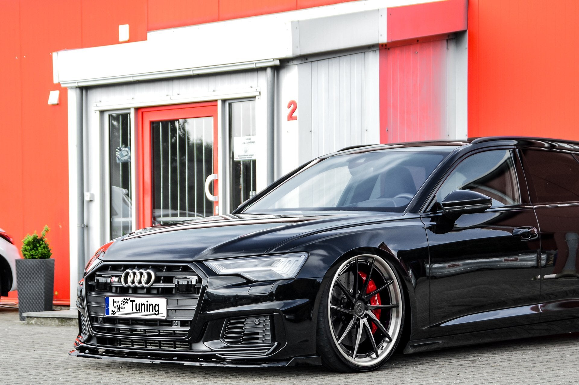 Cup Frontspoilerlippe mit Wing für Audi A6 S-Line + S6 4K C8 ab Bj. 2018- - Ingo Noak Tuning
