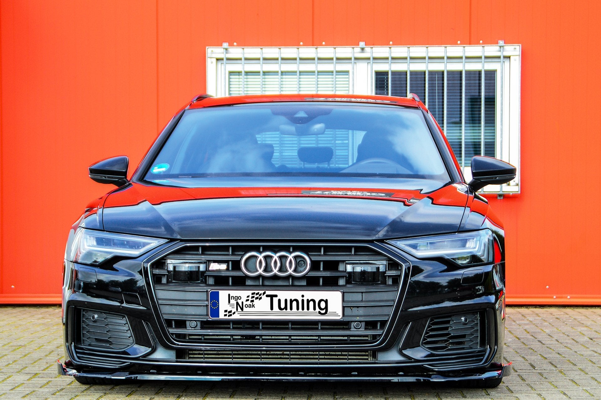 Cup Frontspoilerlippe mit Wing für Audi A6 S-Line + S6 4K C8 ab Bj. 2018- - Ingo Noak Tuning
