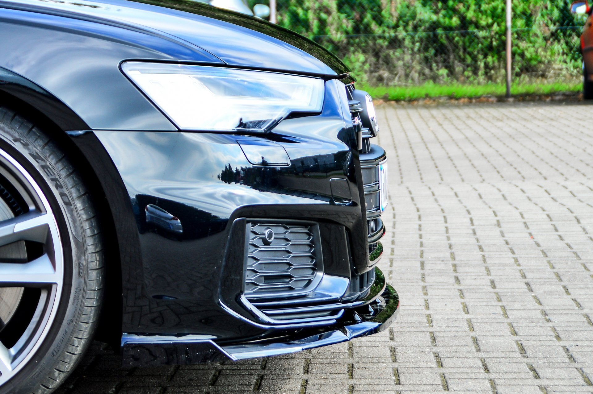 Cup Frontspoilerlippe mit Wing für Audi A6 S-Line + S6 4K C8 ab Bj. 2018- - Ingo Noak Tuning