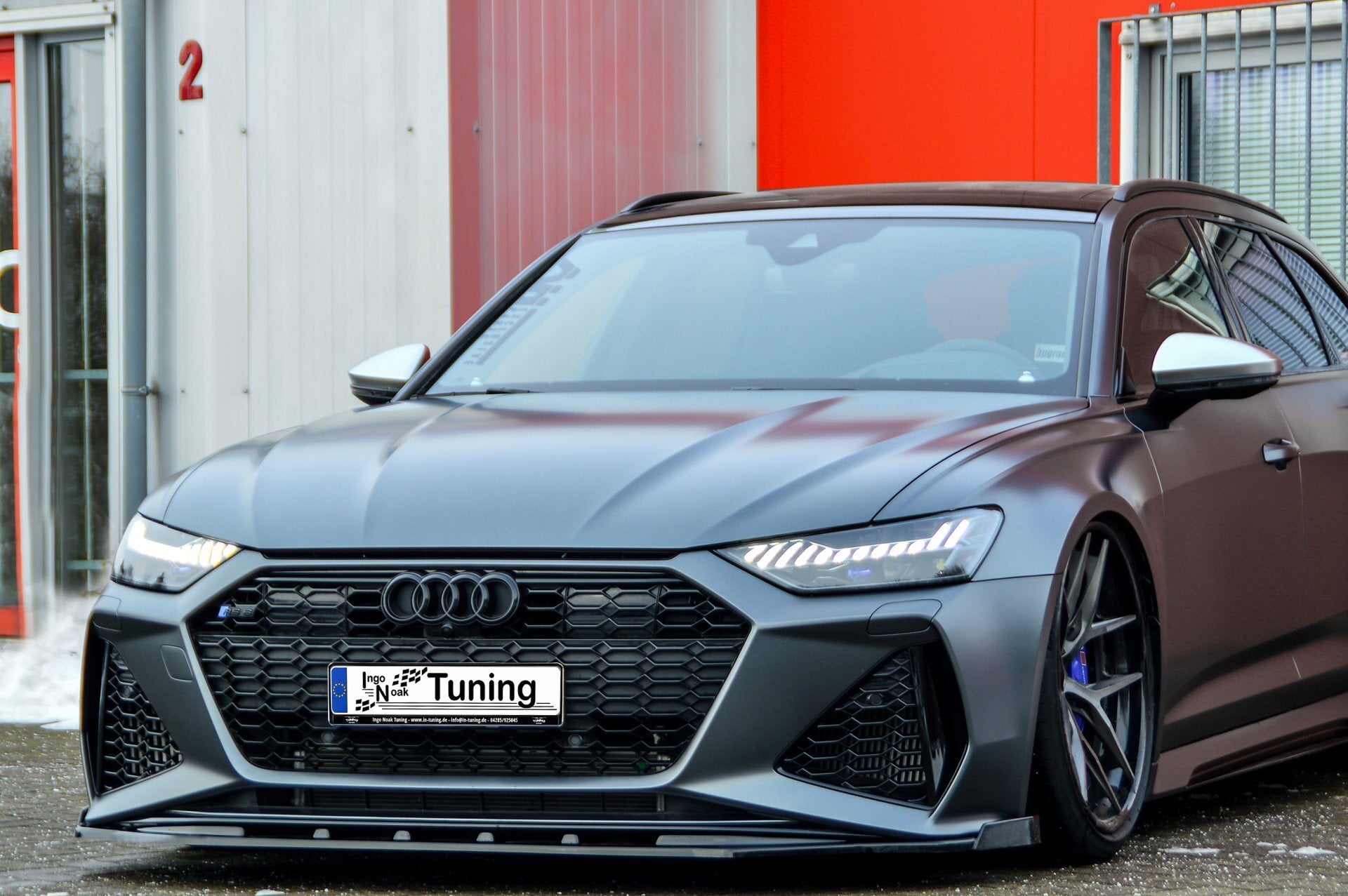 Cup Frontspoilerlippe mit Wing für Audi RS6 C8 ab Bj. 2019- - Ingo Noak Tuning