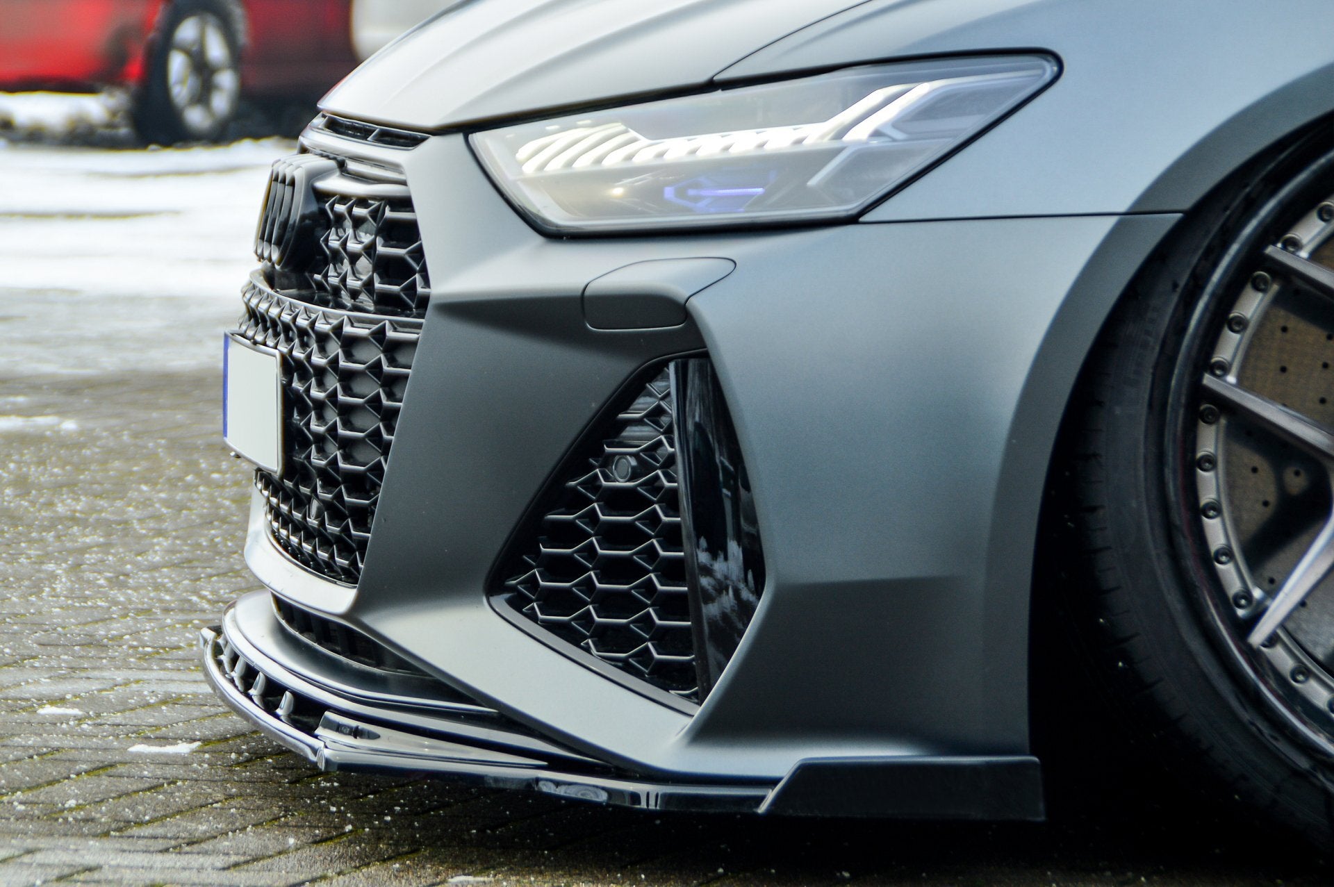 Cup Frontspoilerlippe mit Wing für Audi RS6 C8 ab Bj. 2019- - Ingo Noak Tuning