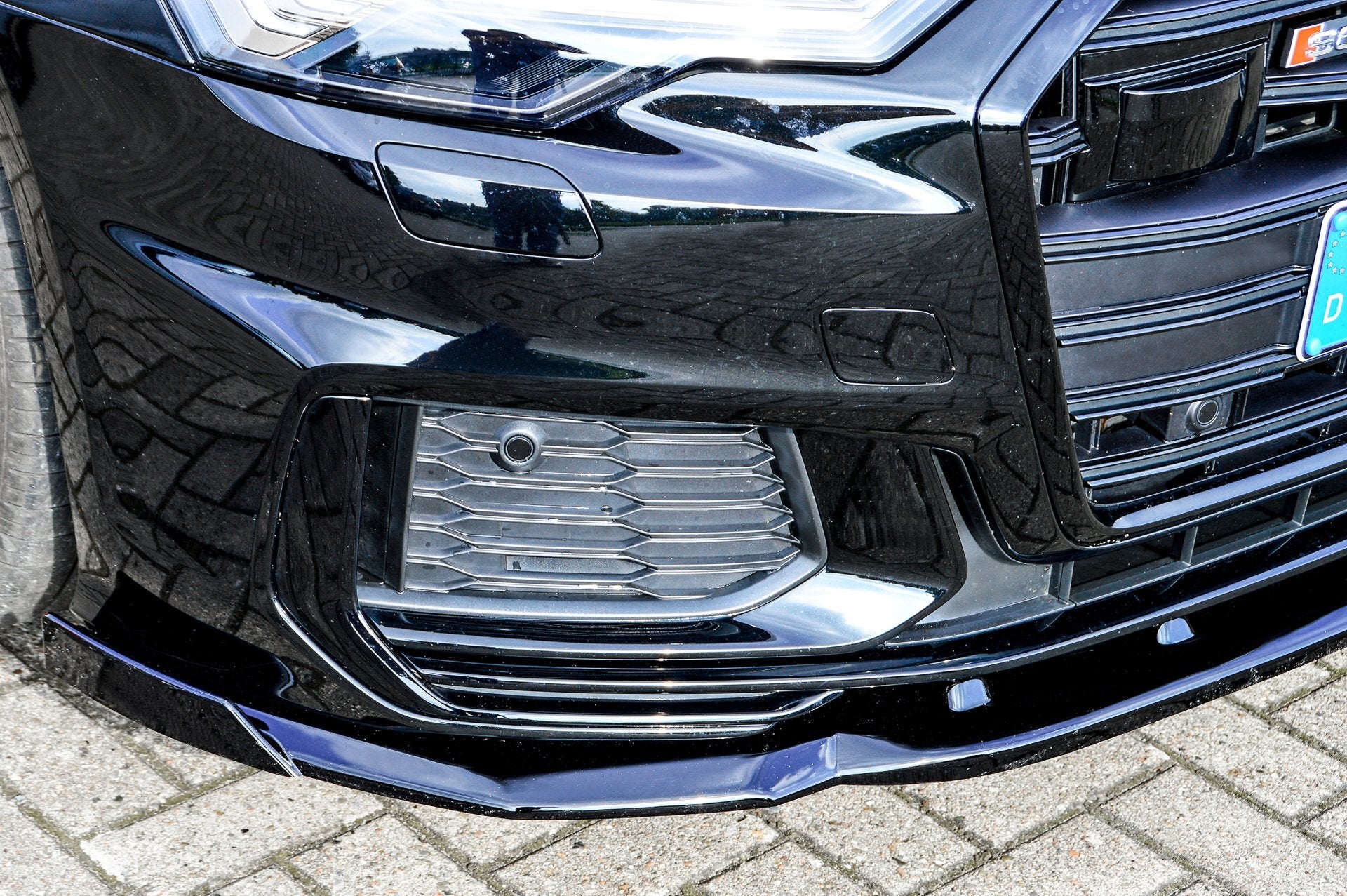 Cup Frontspoilerlippe mit Wing für Audi A6 S-Line + S6 4K C8 ab Bj. 2018- - Ingo Noak Tuning