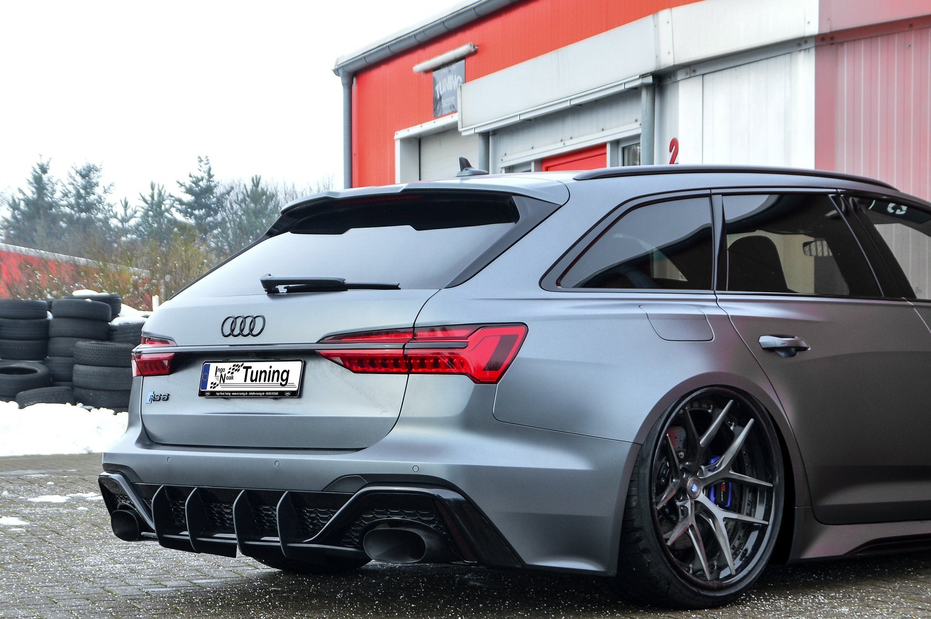Gefräster Heckansatz für Audi RS6 C8 - Ingo Noak Tuning