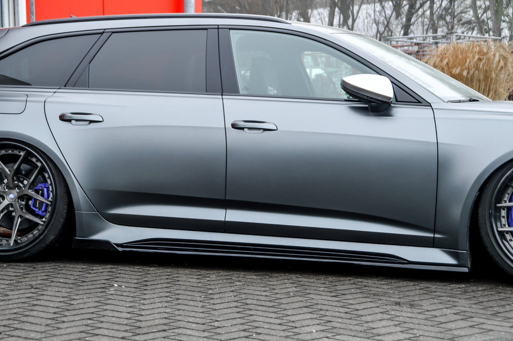 Cup Seitenschweller mit Wing hinten für Audi RS7 C8 Bj .ab.2019- - Ingo Noak Tuning
