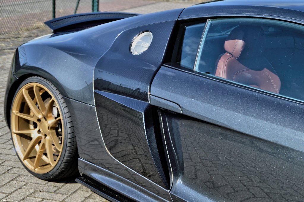 Side Blades, in verbreiterter V10 Optik für Audi R8 42 Bj. 2006-2015 - Ingo Noak Tuning