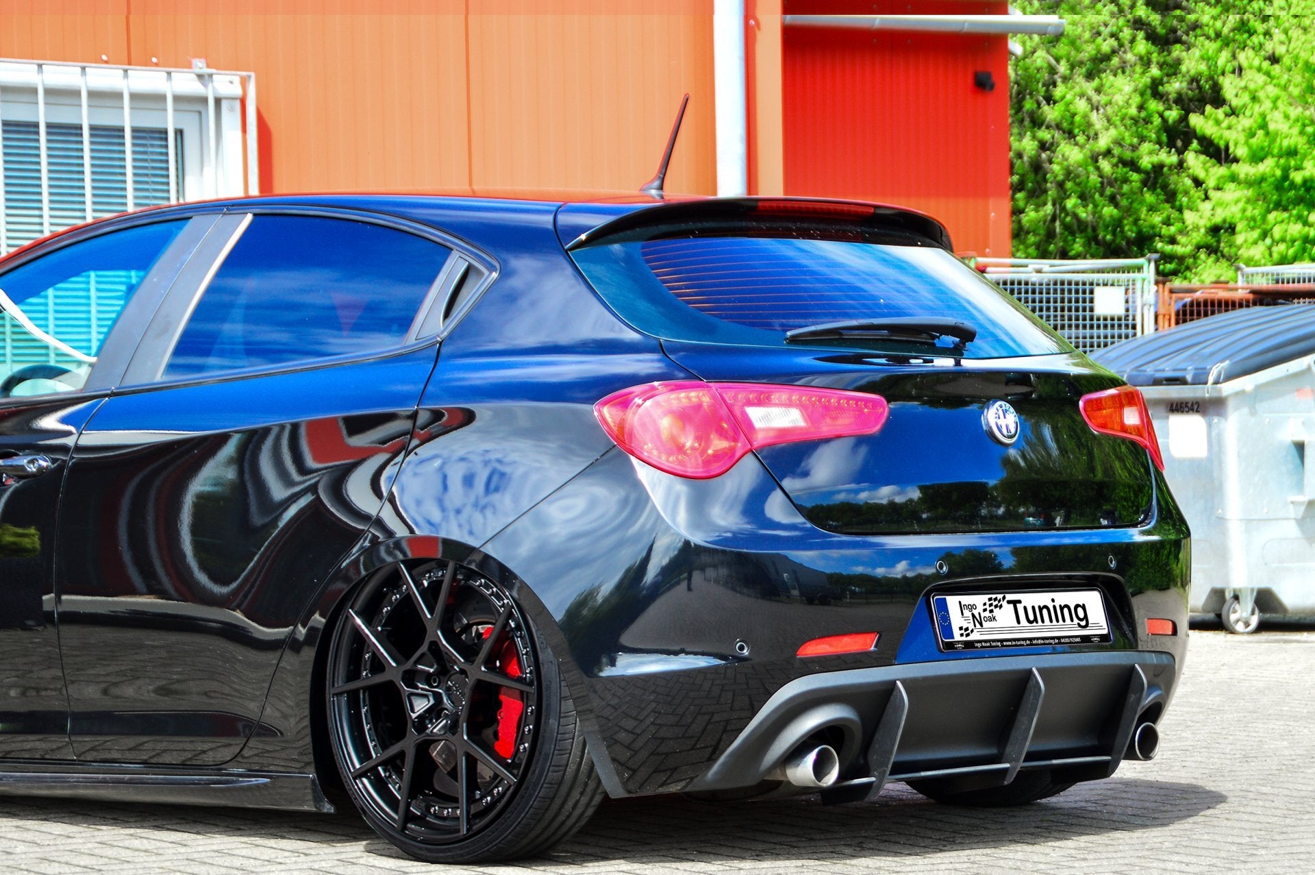 Gefräster Heckansatz aus ABS für Alfa Romeo Giulietta 940 - Ingo Noak Tuning