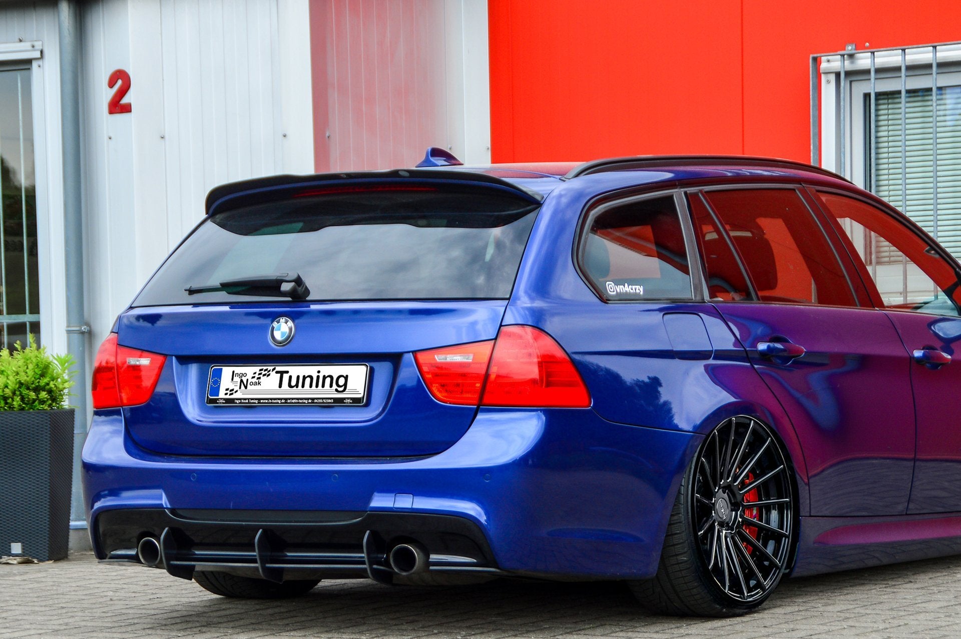 Gefräster Heckansatz für BMW 3er E90+E91 M-Paket Facelift - Ingo Noak Tuning