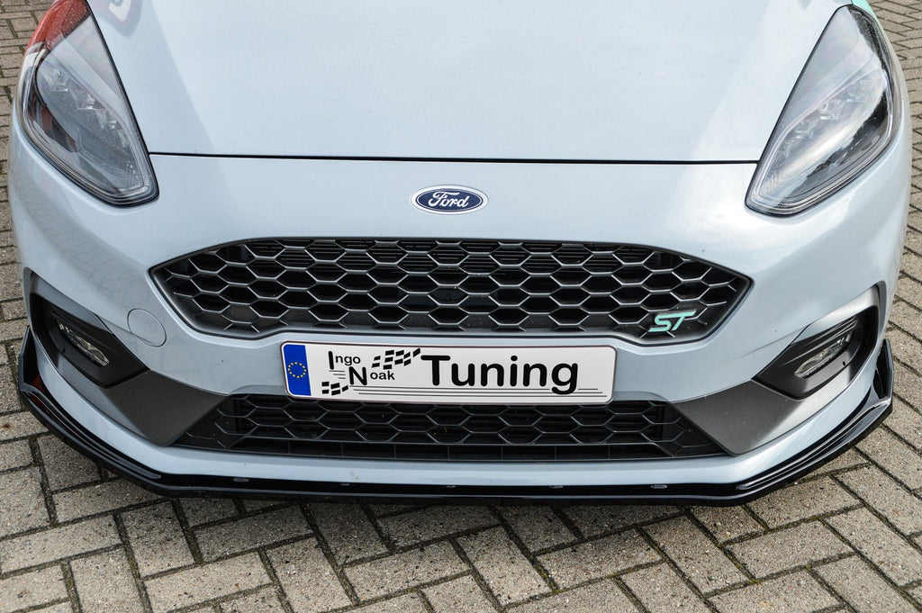 Frontspoilerlippe für Ford Fiesta ST MK8 von Ingo Noak Tuning, sportliches Design, aus hochwertigem Material, sichtbar auf dem Auto.