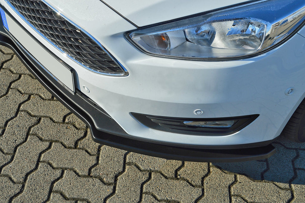 Frontspoilerlippe für Ford Focus ab 2014, DYB, Ingo Noak Tuning, aus hochwertigem Material, detaillierte Sicht des Carspoilers