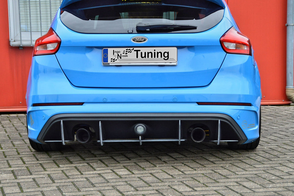 Heckansatz für Ford Focus RS DYB-RS in Race Track Optik, inklusive Befestigung, von Ingo Noak Tuning, ab 2016.