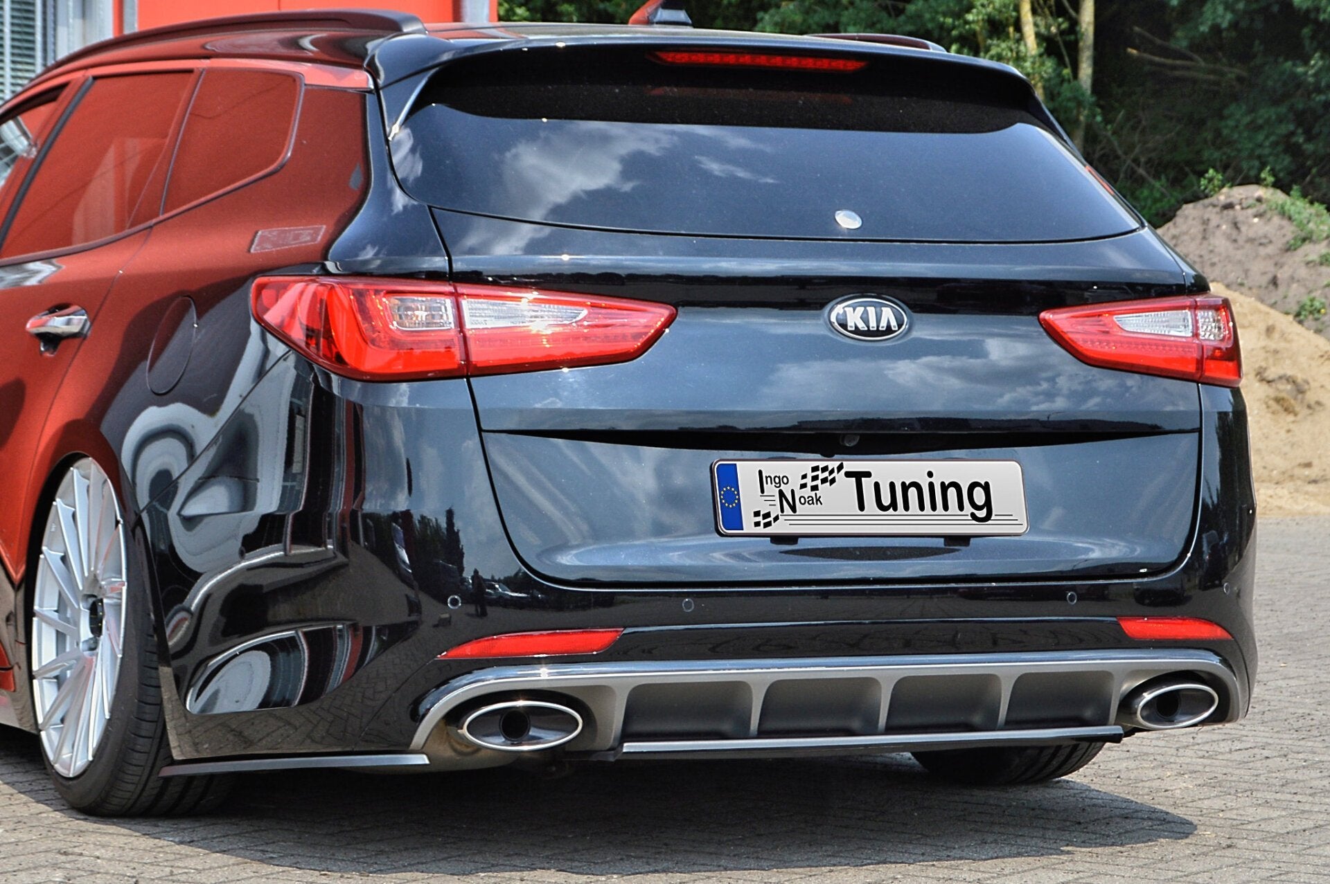 Heckansatz Mittelteil+Seitenteile für Kia Optima JF Sportswagon ABS