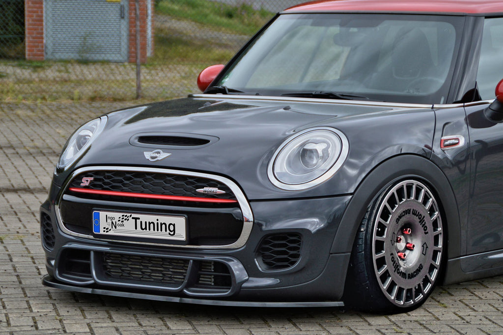 Ingo Noak Tuning Frontspoilerlippe für Mini Cooper JCW F55 F56 ab 2014, sportliches Karosserie-Upgrade vorne