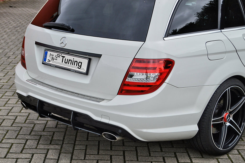 Heckansatz Diffusor für C W204 mit AMG-Line INE-20520045DAMGL-ABS