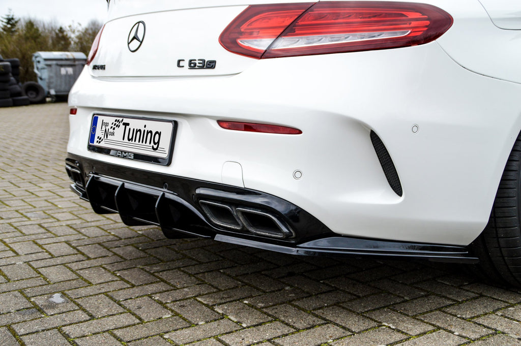 Gefräster Heckansatz mit Seitenteilen für Mercedes C-Klasse C63AMG C205/A205 Coupe Cabrio