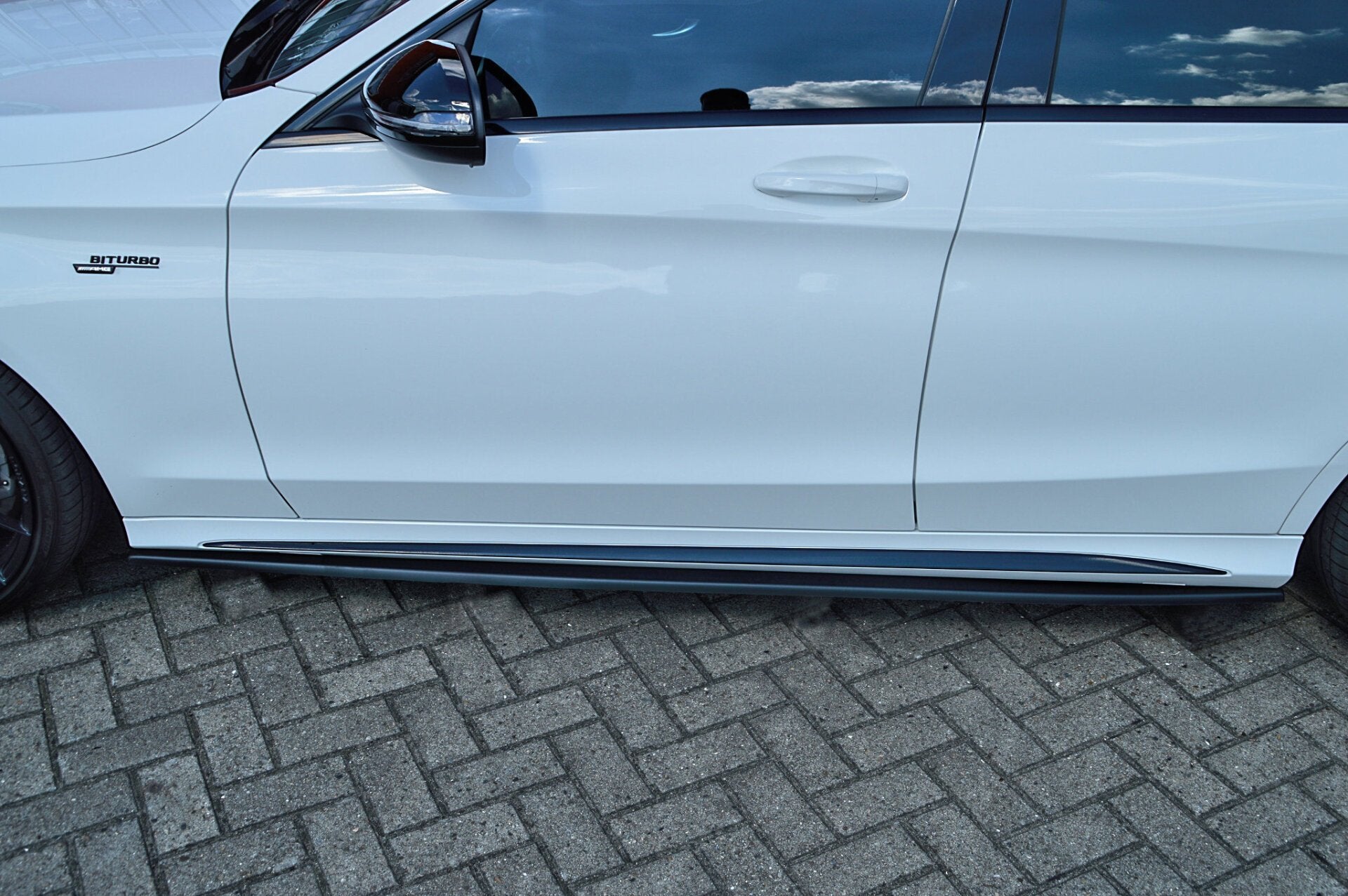 Seitenschweller im Cup Look für C43 AMG, W205 Bj. 2016-2018