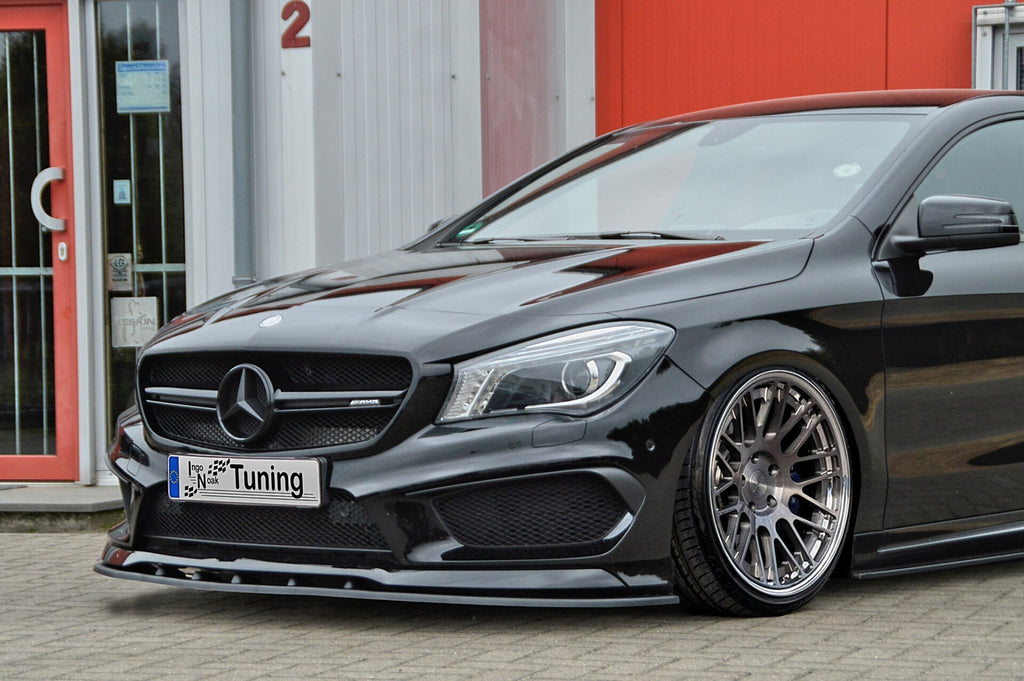 Frontspoilerlippe für Mercedes CLA 45 AMG C117 Vorfacelift, Ingo Noak Tuning, aus Kunststoff, für Modelljahr 2012-2015