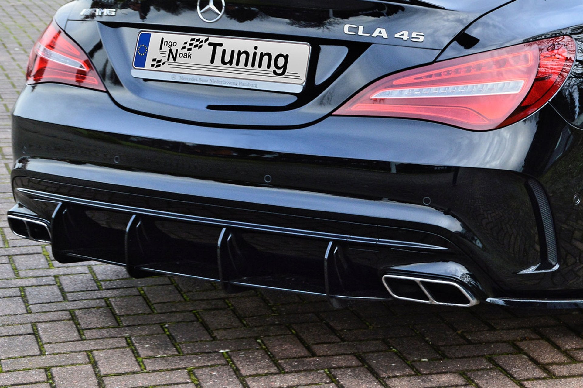 Heckeinsatz Diffusor für Mercedes CLA 45 AMG Facelift
