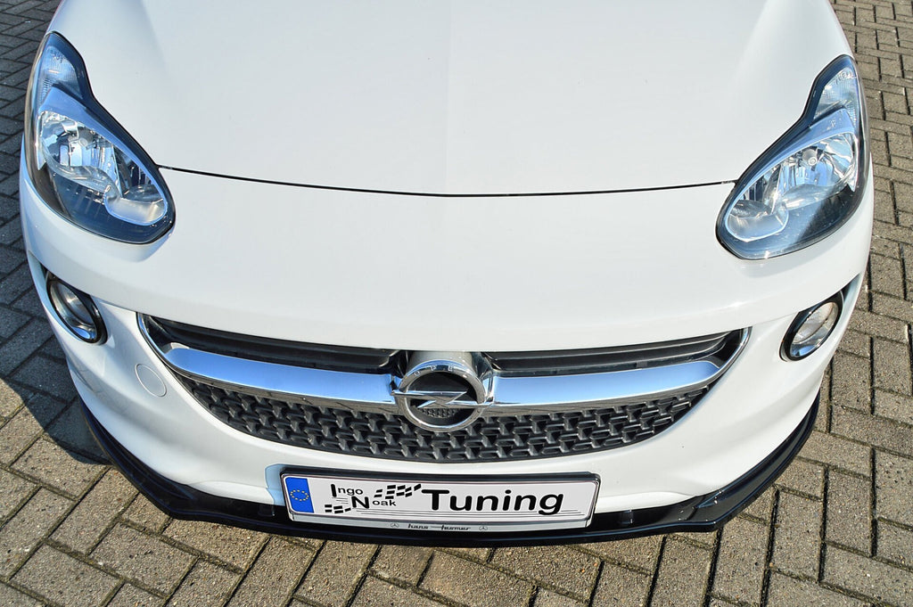 Frontspoilerlippe für Opel Adam ab 2012, Ingo Noak Tuning, elegante Auto-Optik, zeigt die Spoilerlippe an der Fahrzeugfront