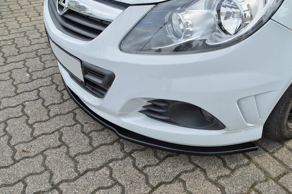 Frontspoilerlippe für Opel Corsa D OPC von Ingo Noak Tuning, sportliche Aerodynamik, schwarz lackiert, hochwertige Fahrzeugveredelung