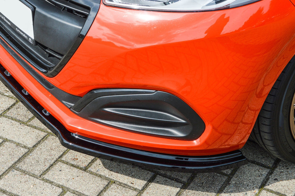 Vorderer Spoilerlippe für Peugeot 208 Facelift, Ingo Noak Tuning, aus Kunststoff, passend für Frontstoßstange, sportliches Design