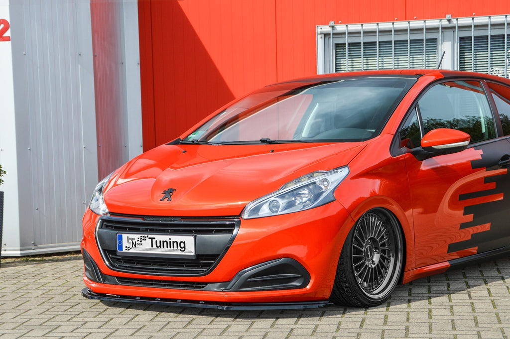 Ingo Noak Tuning Frontspoilerlippe für Peugeot 208 Facelift, aerodynamisches Autoteil, sichtbar auf dem Bild