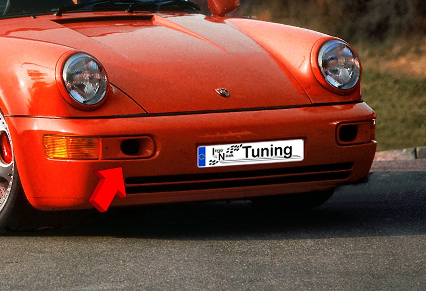 Lufteinlässe für Bremsenbelüftung am Porsche 911 964, Ingo Noak Tuning, hochwertige Autozubehörteile, aerodynamisches Design