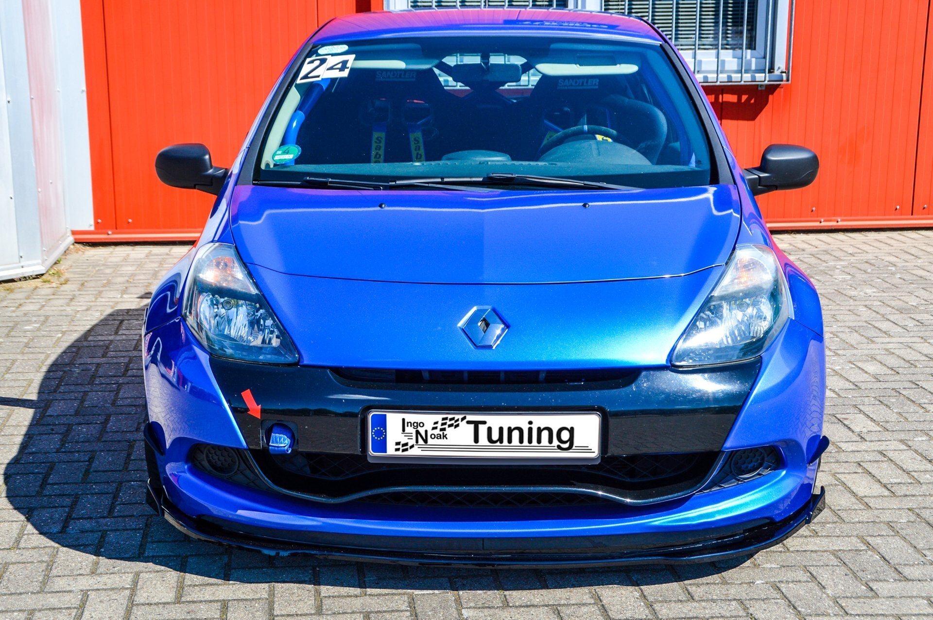 Cuplippe Spoilerschwert mit Wing ABS für Renault Clio 3 Phase2 RS - Ingo Noak Tuning