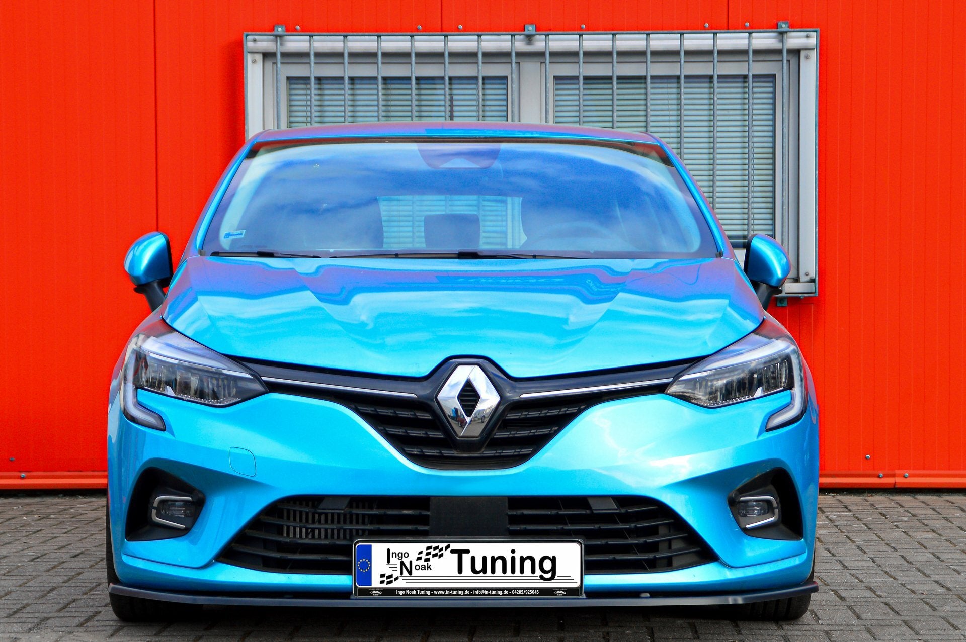 Vorderer Spoiler Cuplippe für Renault Clio 5, Ingo Noak Tuning, Spoilerschwert, hochwertiges Autoteil, sichtbarer Spoilerbereich
