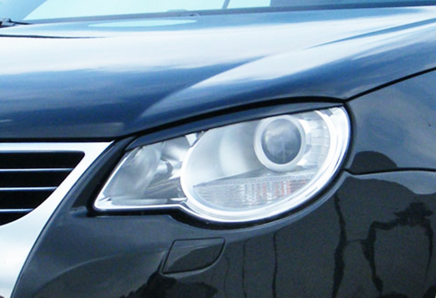 Ingo Noak Tuning Scheinwerferblendensatz für Opel Eos 2006-2010, klare Abdeckungen für Frontscheinwerfer
