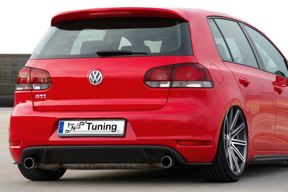 Seitenteile Heckansatz für VW Golf 6 1K, flache Ausführung, passend für Seriendiffusor, von Ingo Noak Tuning