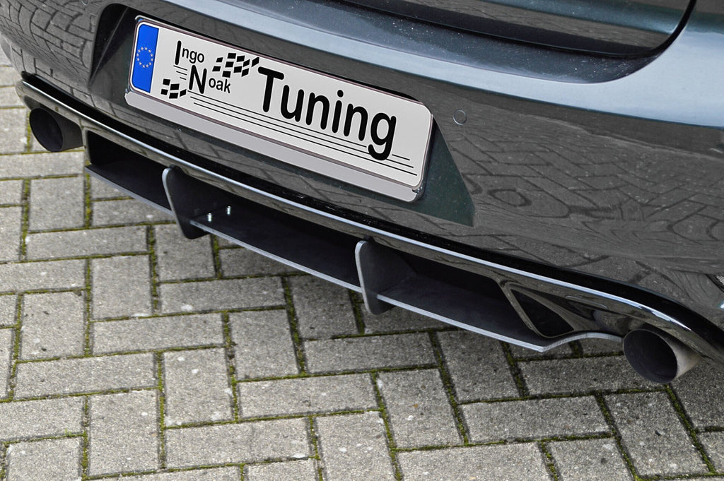 Heckansatz mit Finnen für VW Golf 6 GTI und Edition 35, Ingo Noak Tuning, hochwertige Karosserieverzierungen.