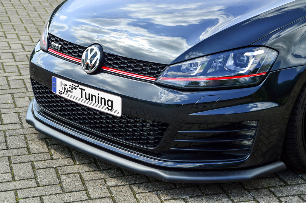 Vordere Spoilerlippe V2 für VW Golf 7 GTI GTD, Ingo Noak Tuning, aus langlebigem Kunststoff, passend für Frontstoßstange.