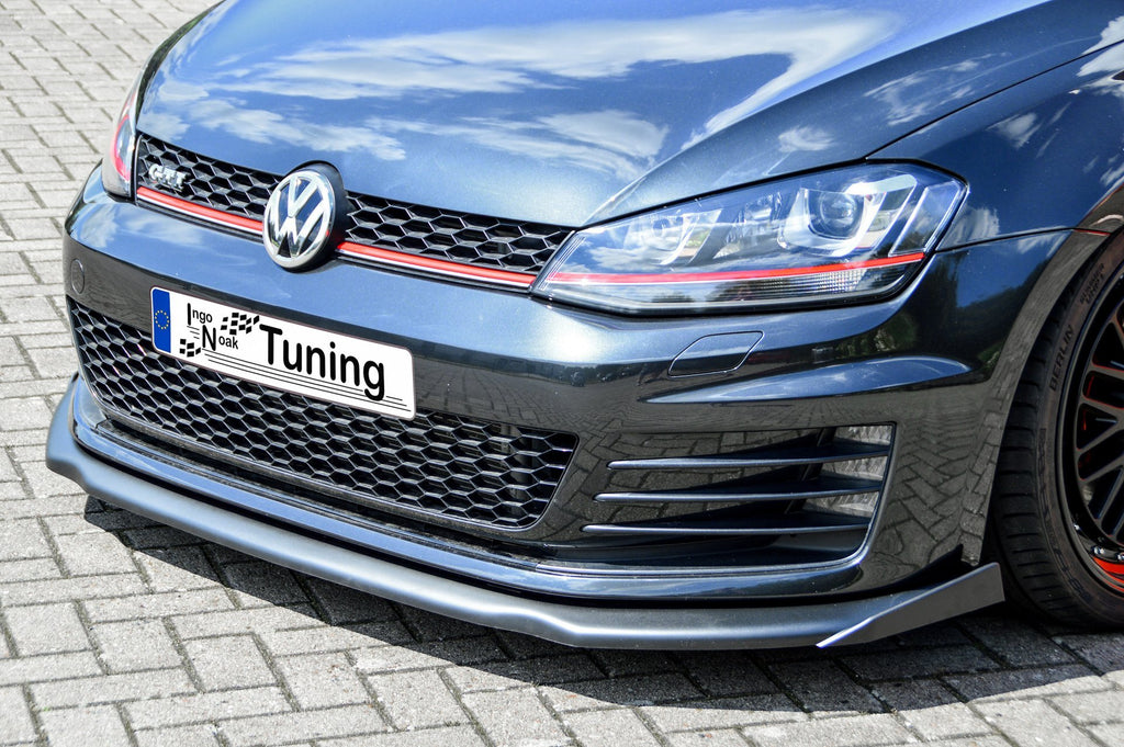 Frontspoilerlippe V2 mit großem Wing für VW Golf 7 GTI GTD, Ingo Noak Tuning, sportliches Fahrzeug-Design