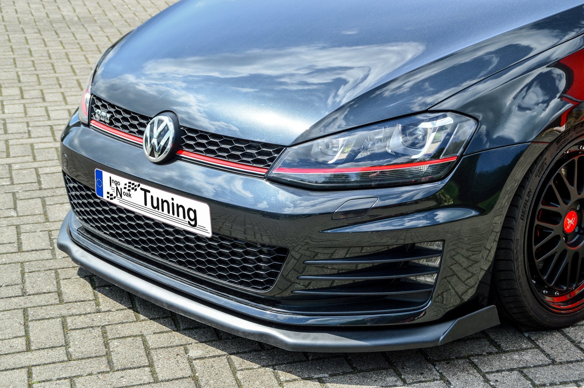 Cup Frontspoilerlippe V2 mit Wing für VW Golf 7 GTI GTD - Ingo Noak Tuning