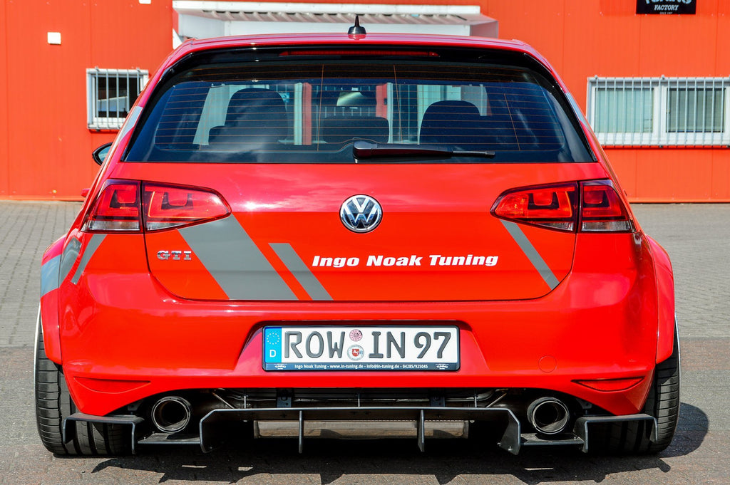 Gefräster Heckansatz mit Seitenteilen für VW Golf 7 GTI