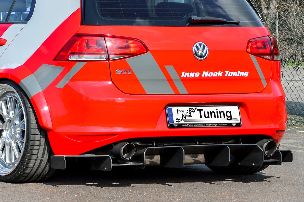Gefräster Heckansatz mit Seitenteilen für VW Golf 7 GTI
