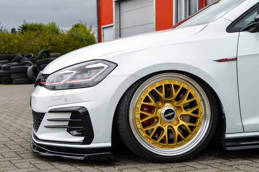 Vorne Spoilerschwert mit Wing für VW Golf 7 GTI TCR, Ingo Noak Tuning, aerodynamisches Frontspoiler-Design
