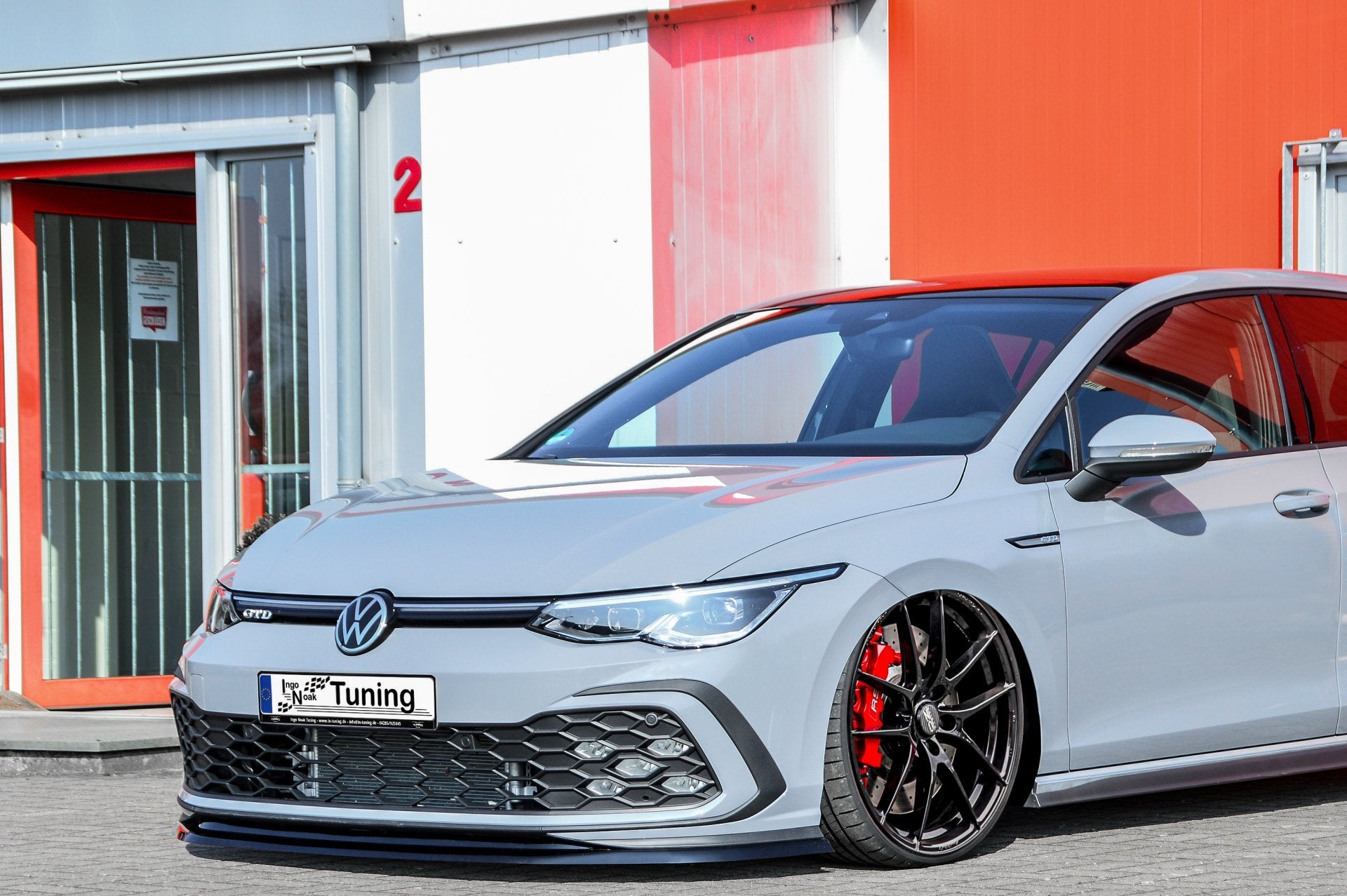 CUP Frontspoilerlippe V2 passend für VW Golf 8 GTI + GTD