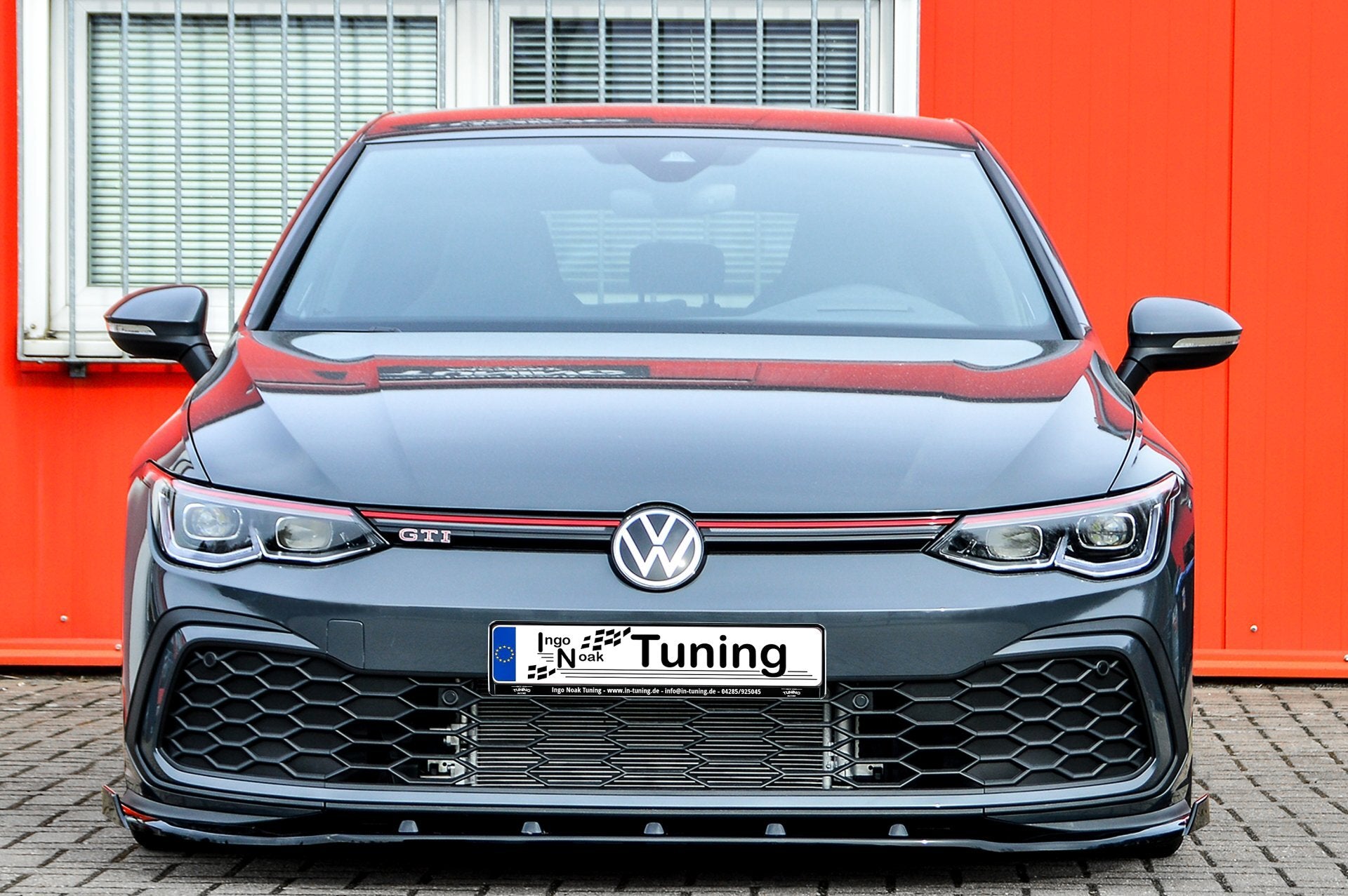 CUP Frontspoilerlippe mit Wing passend für VW Golf 8 GTI + GTD