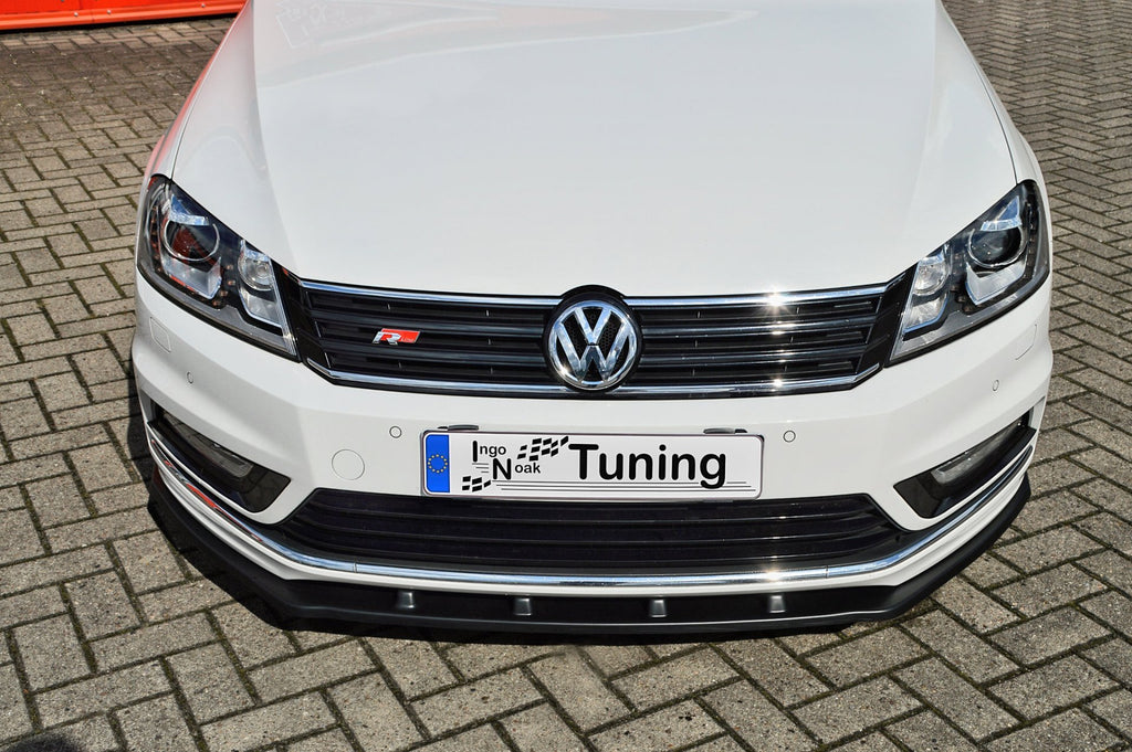 Frontspoilerlippe für VW Passat 3C B7 R-Line, Ingo Noak Tuning, hochwertige Kunststoff-Aerodynamik, passend für Frontstoßstange