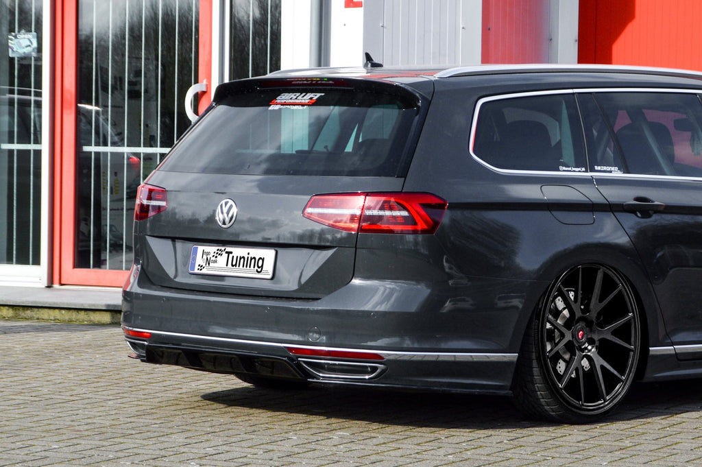 Heckansatz Mittenteil und Seitenteile für VW Passat 3G B8 R-Line, Ingo Noak Tuning, aus hochwertigem Kunststoff